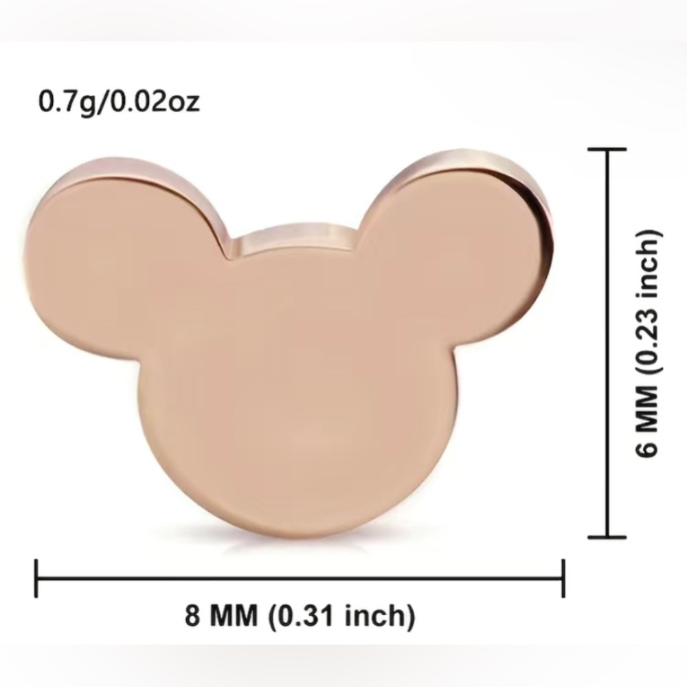 🆕 Pick 3/$15 🎉 Disney Mouse Inspired Glossy Black Stud Earrings - Picture 4 of 7